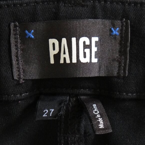 PAIGE Mayslie jogger in black Fog Luxe Coating 27" - Picture 7 of 12